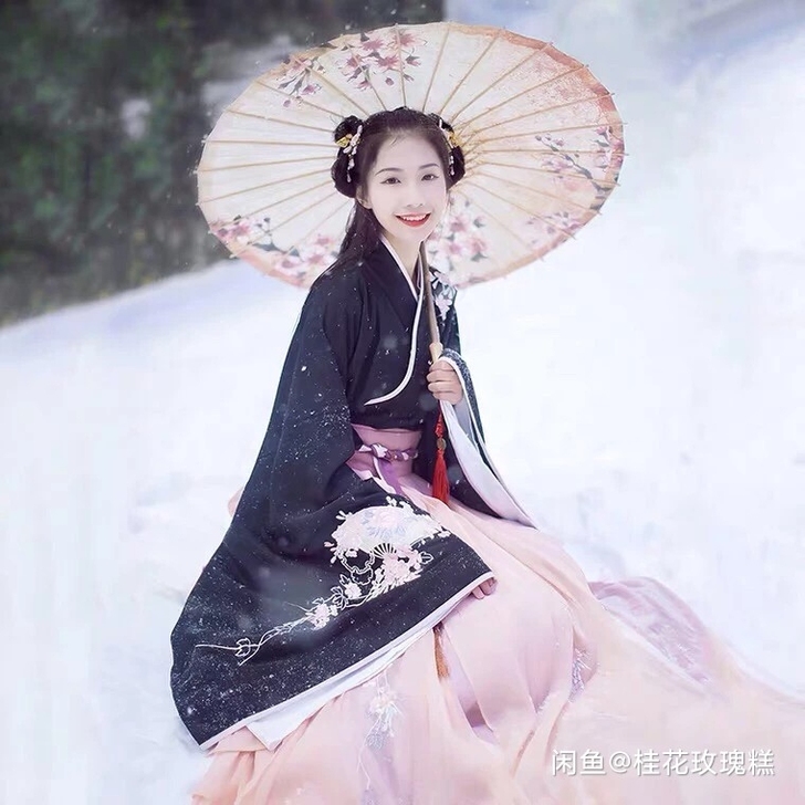【科幻贴】汉尚华莲池夏汉服大袖明制长袄马面