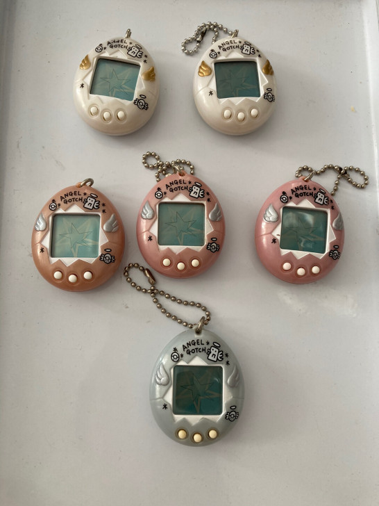 拓麻歌子天使机元祖粉色白色蓝色电子宠物万代...