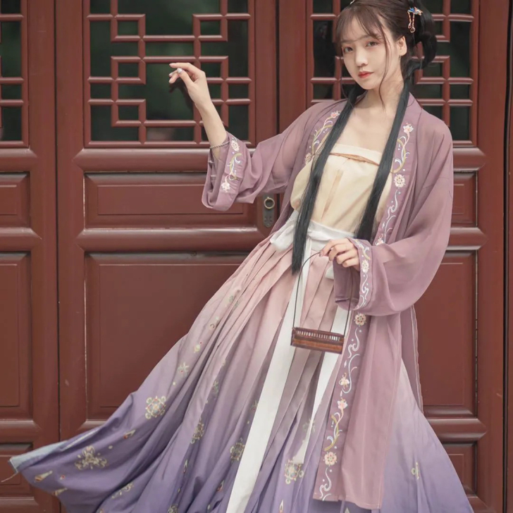 【紫芊儿】十里香原创汉服女宋制褙子齐腰襦裙...