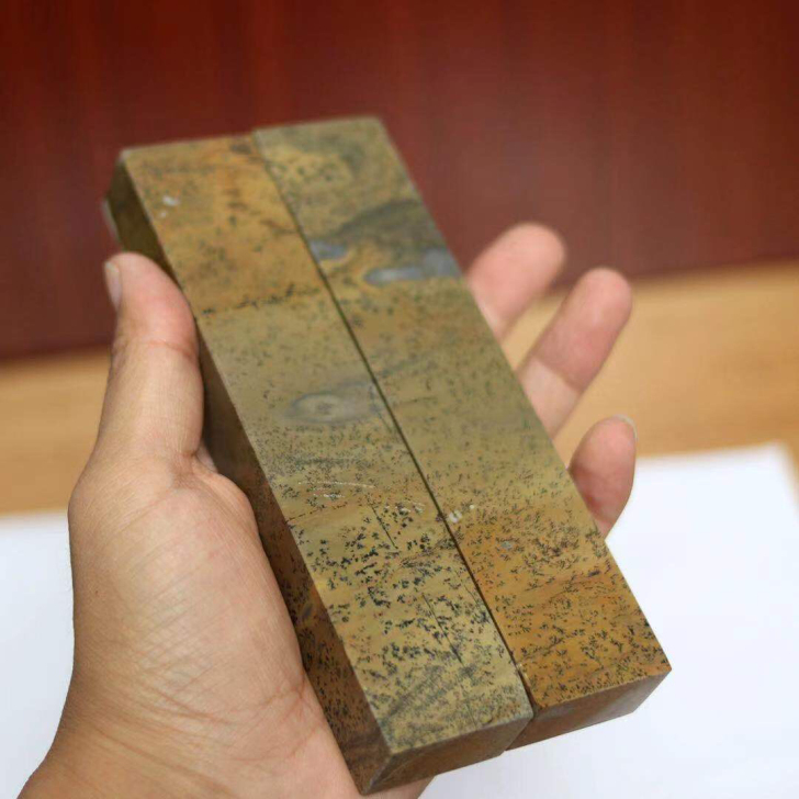 一物一图 孤品 天然天工石 镇纸一对 镇尺...