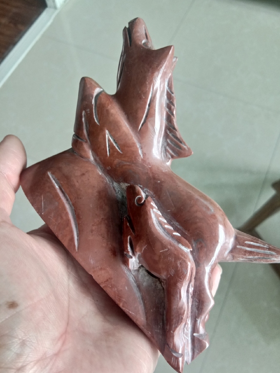 石头镇纸笔架摆件案头