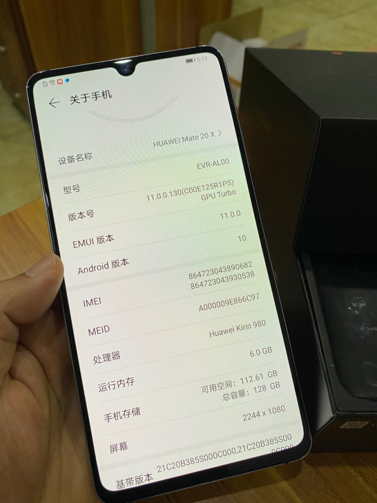 华为mate 20X 4G版本，6G+12...