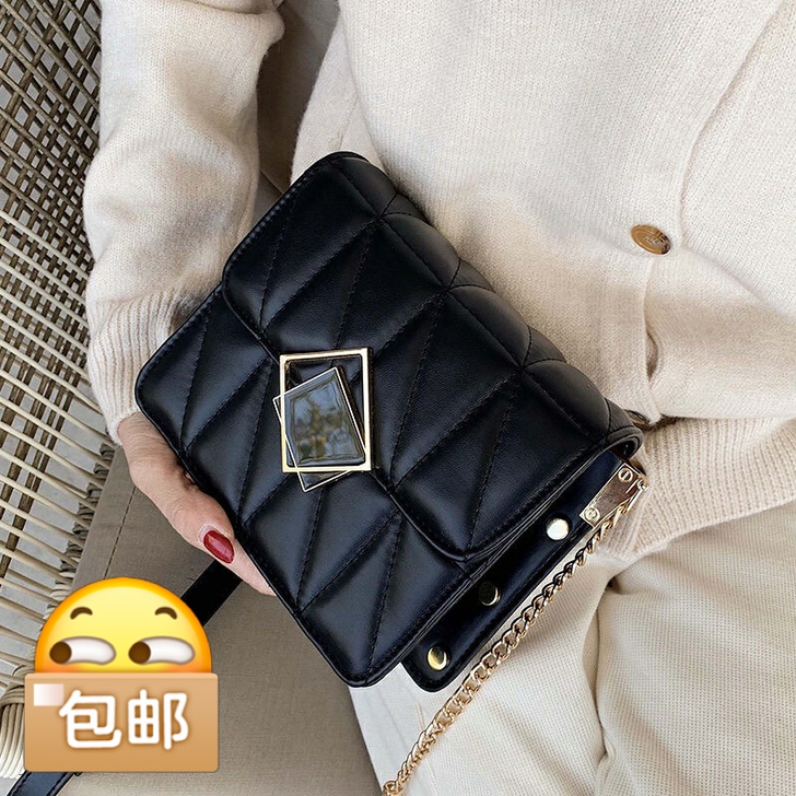 单肩斜挎包 真皮质感小包包女2021新款日...
