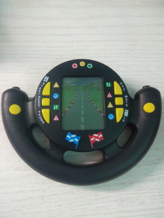 赛车游戏机gamewatch黑白印刷屏赛车...