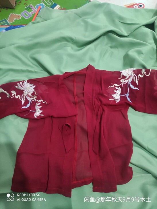 汉服上衣襦裙绣花齐胸襦裙学生拍照