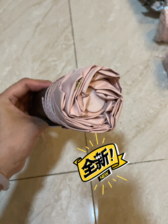 天堂伞 三折 全新藕粉色 遮阳 遮雨伞 卖...