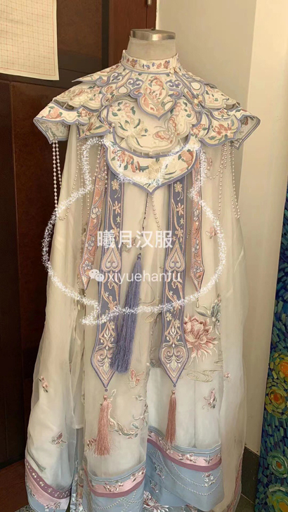汉尚华莲12周年店庆款昙华一梦汉服女明制刺...