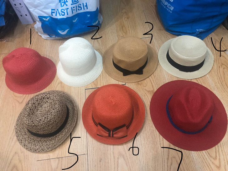 女士草帽 凉帽 英伦风