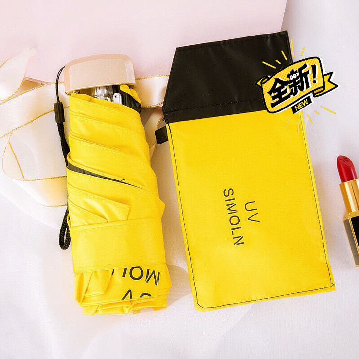 【清仓处理】全新德国超轻口袋太阳伞扁五折遮...