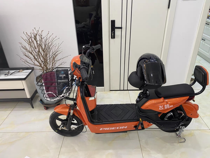 爱玛电动车，香槟色，无明显外伤，要换车了，...