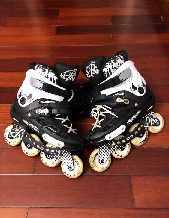 溜冰鞋单排滑轮鞋,40码,送护具,闲置低价...