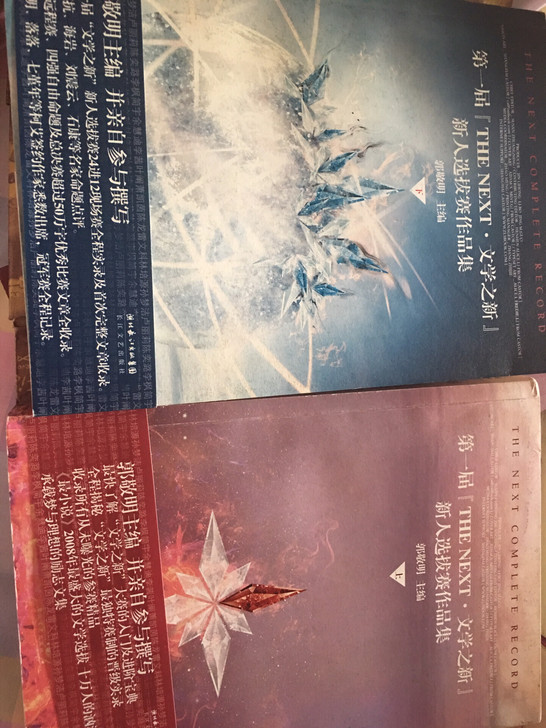 第一届文学之新  上下两册 郭敬明签名版