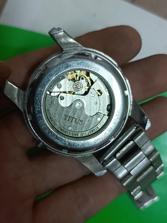 铁达时机械男表，摆坏不走时，配件出售，售出...