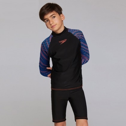 Speedo | 速比涛青少年男童长袖防晒...