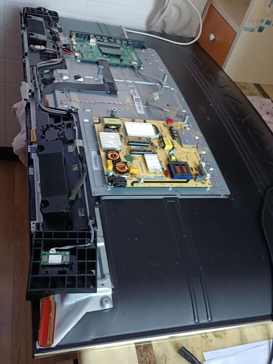 TCL曲面屏D55A9C拆机件。正常使用中...