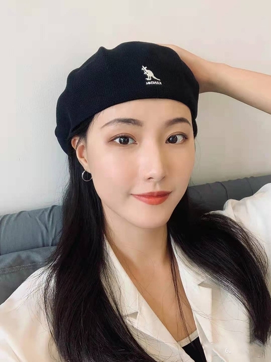 袋鼠帽子kangol贝雷帽女英伦复古明星同...