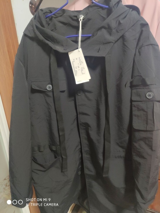 男士长款风衣外套2xl，全新，买来老公不喜...