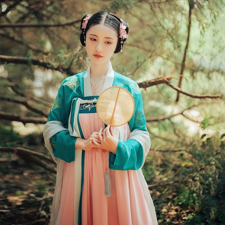 池夏 菩提:莲芯 原创改良汉服齐胸襦裙春季...