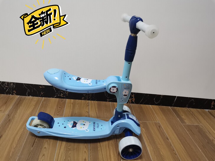 全新 USBON益生贝美儿童滑板车宝宝加宽...
