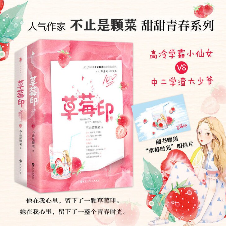 草莓印小说 不止是颗菜著  全两册 青春校...