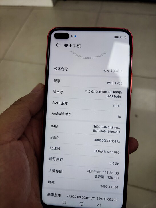 华为nova6，5g，8加128无问题。，...