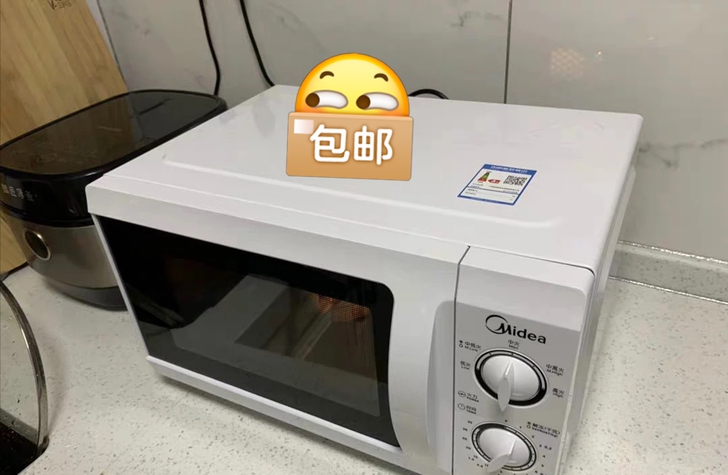 （9成新微波炉 包邮）美的微波炉 二手白美...