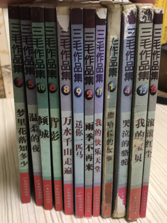 三毛全集12本合售（广东旅游出版社）