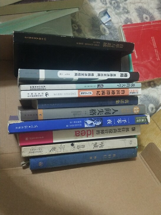 15一本，都是闲置。巴金，鲁迅，太宰治，杨...
