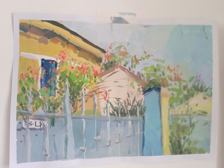 水粉画写生作品，画照片也可，快快快，来找我...