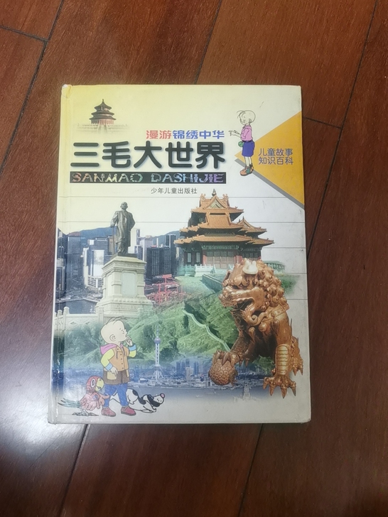 三毛大世界，彩绘本，印刷清晰。