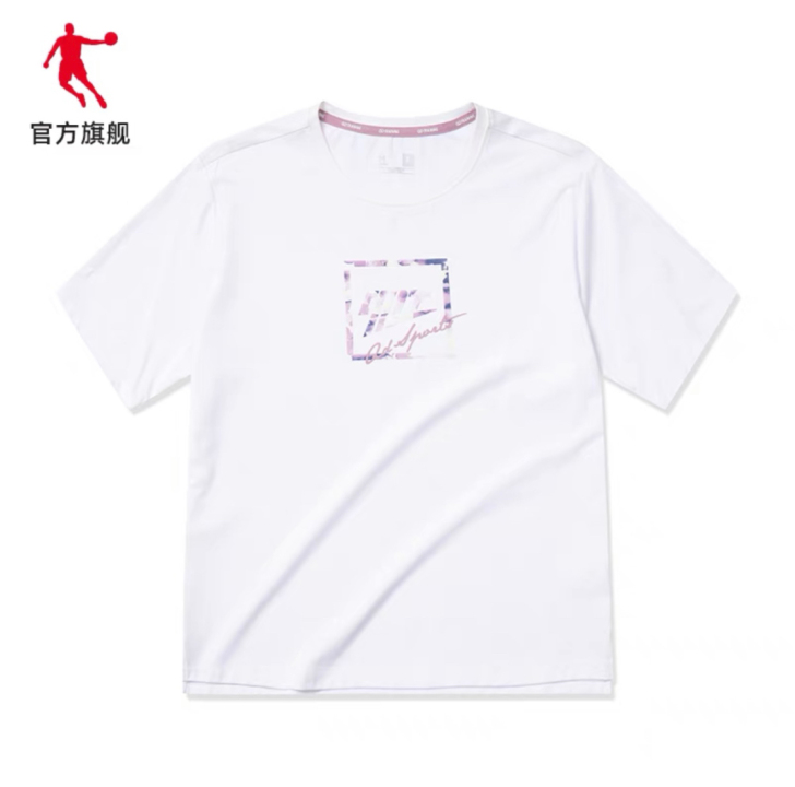 【祝绪丹同款】乔丹运动短袖T恤女士2021...