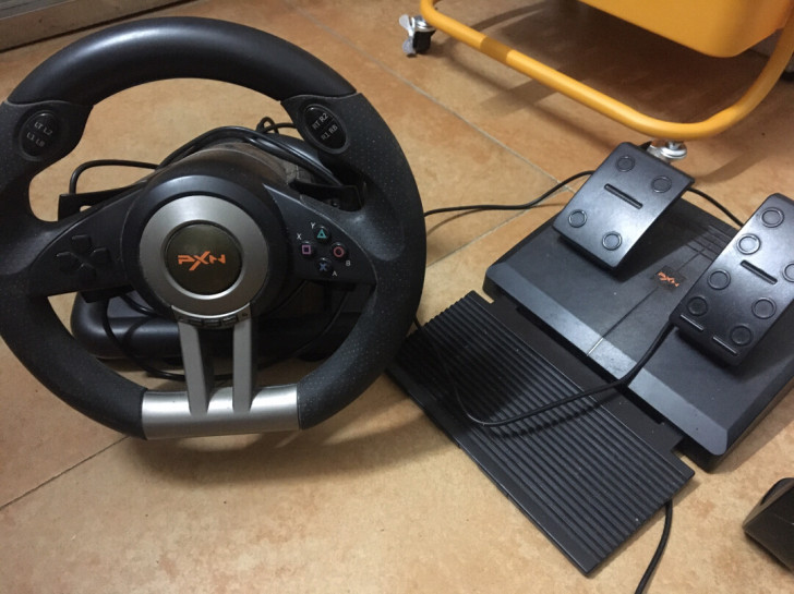 莱仕达模拟赛车方向盘 可转180度