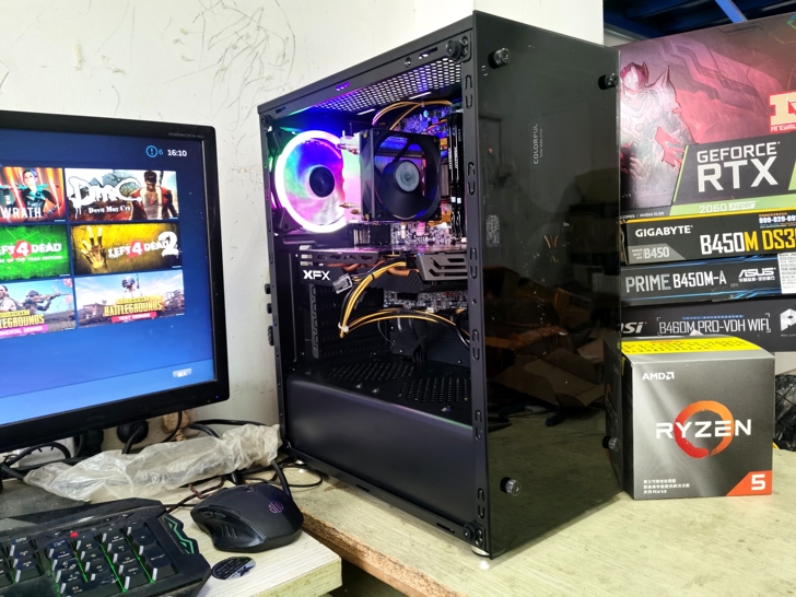 吃鸡主机 台式电脑 锐龙 R5 2600主...