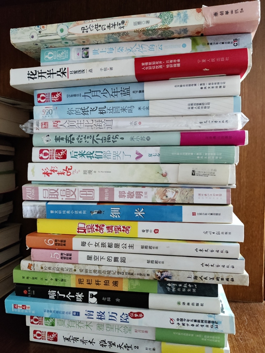 闲置书籍,校园言情小说为主