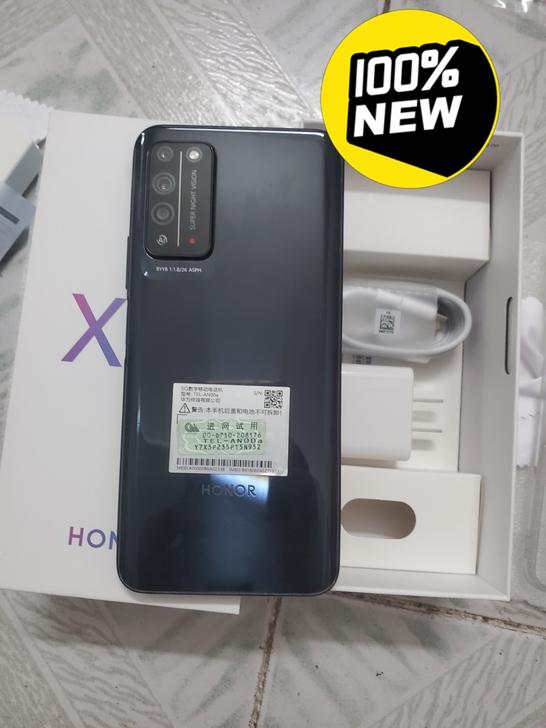 全新荣耀x10 6+128黑色5g手机 全...