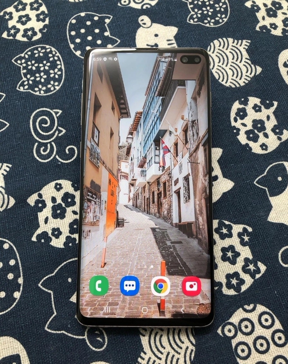 自用原装无修三星s10+超新曲面屏手机正品...