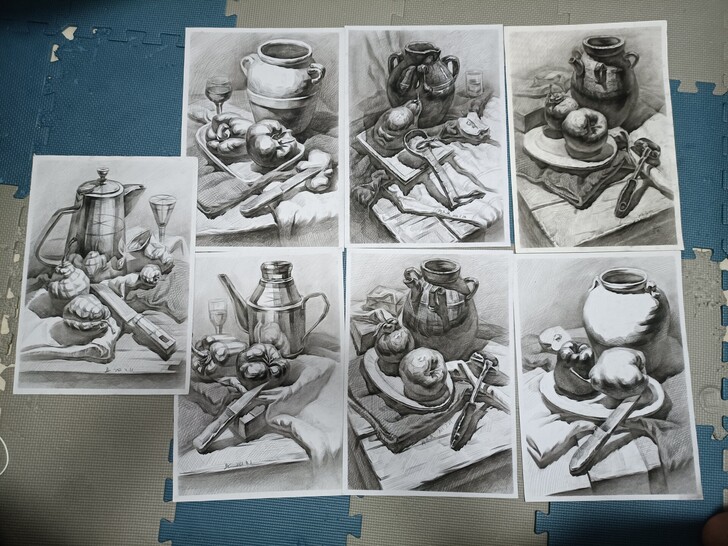 高中美术素描作品