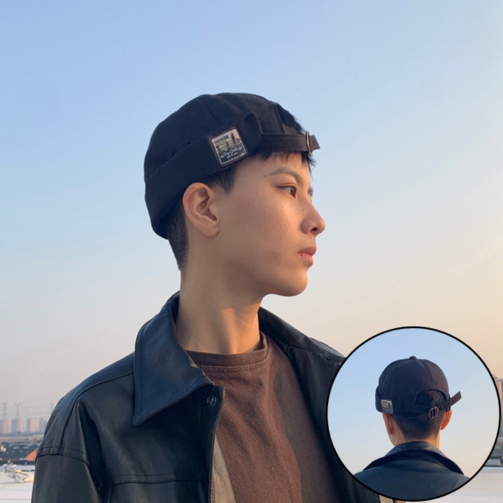 日系英伦复古瓜皮帽男四季嘻哈韩版贝雷帽子街...