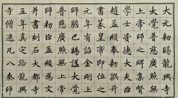 本人临写的赵孟頫胆巴碑，全篇，自认为无缺字...