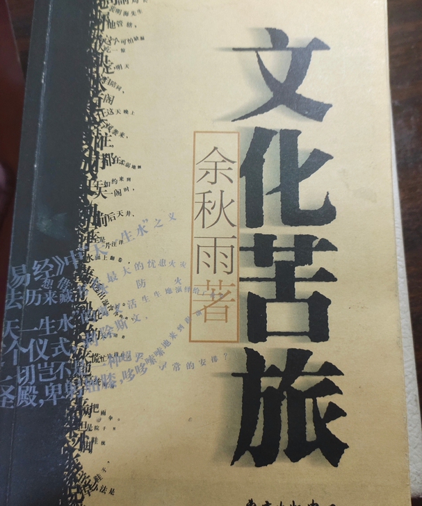 文化苦旅 余秋雨著