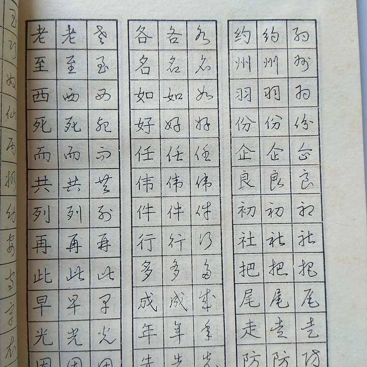八十年代经典老字帖 周稚云钢笔字练习法