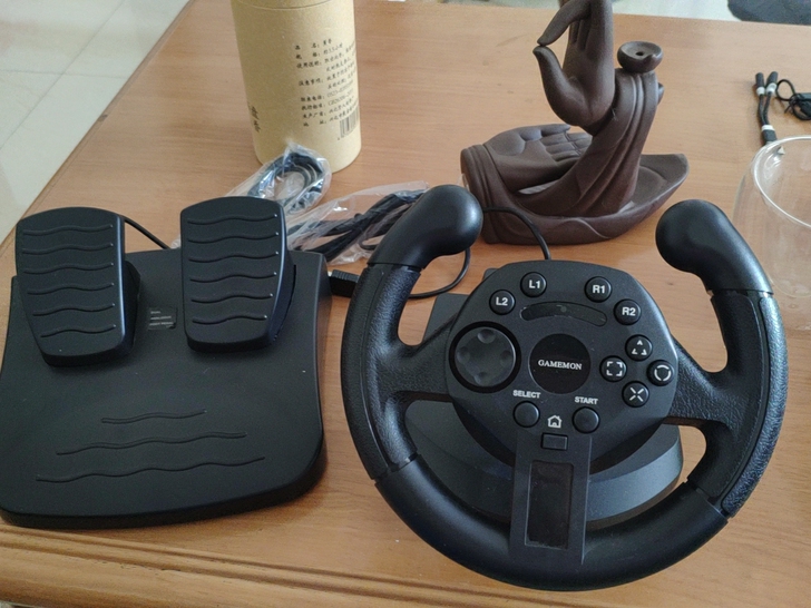 迷你游戏方向盘PS3/PC多合一赛车方向盘...