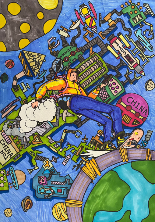 代画各种绘画作品，儿童画、剪贴画、线描画、...