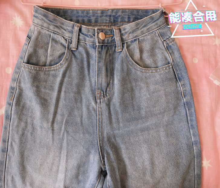 薄破洞牛仔裤S码，本人体重88身高158，...