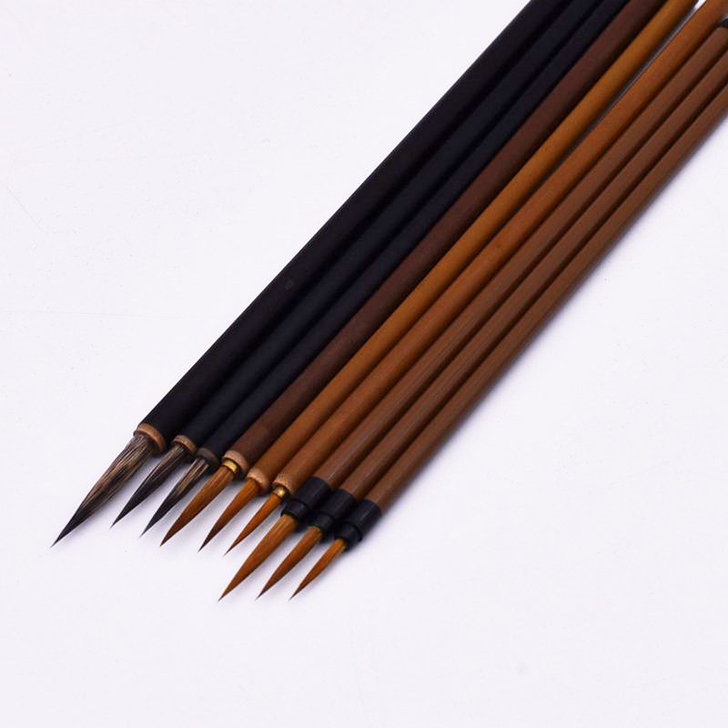 全新工笔画勾线狼毫国画专用毛笔叶筋，鼠须，...