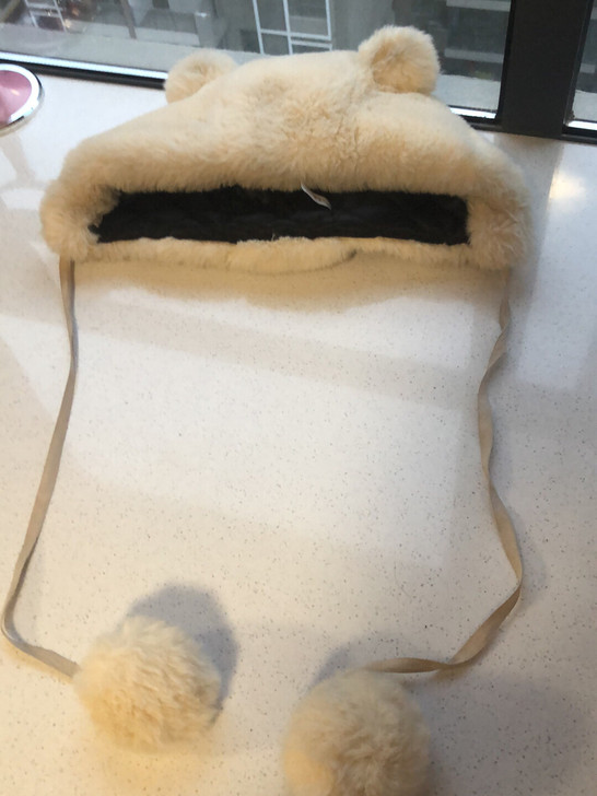 超可爱的小熊毛绒帽