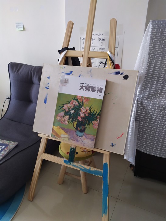 材质很好的画架，放家里孩子不用，特价出，4...