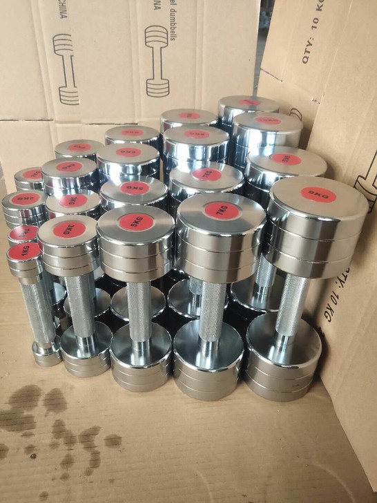 圆钢电镀小哑铃规格齐全【工厂直销】纯钢小哑...