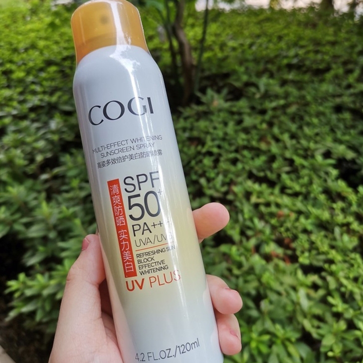 高姿防晒喷雾小黄帽美白spf50面部学生防...