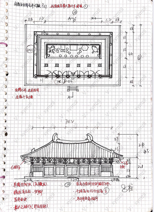 武汉大学建筑学考研上岸，建筑基础、建筑史考...